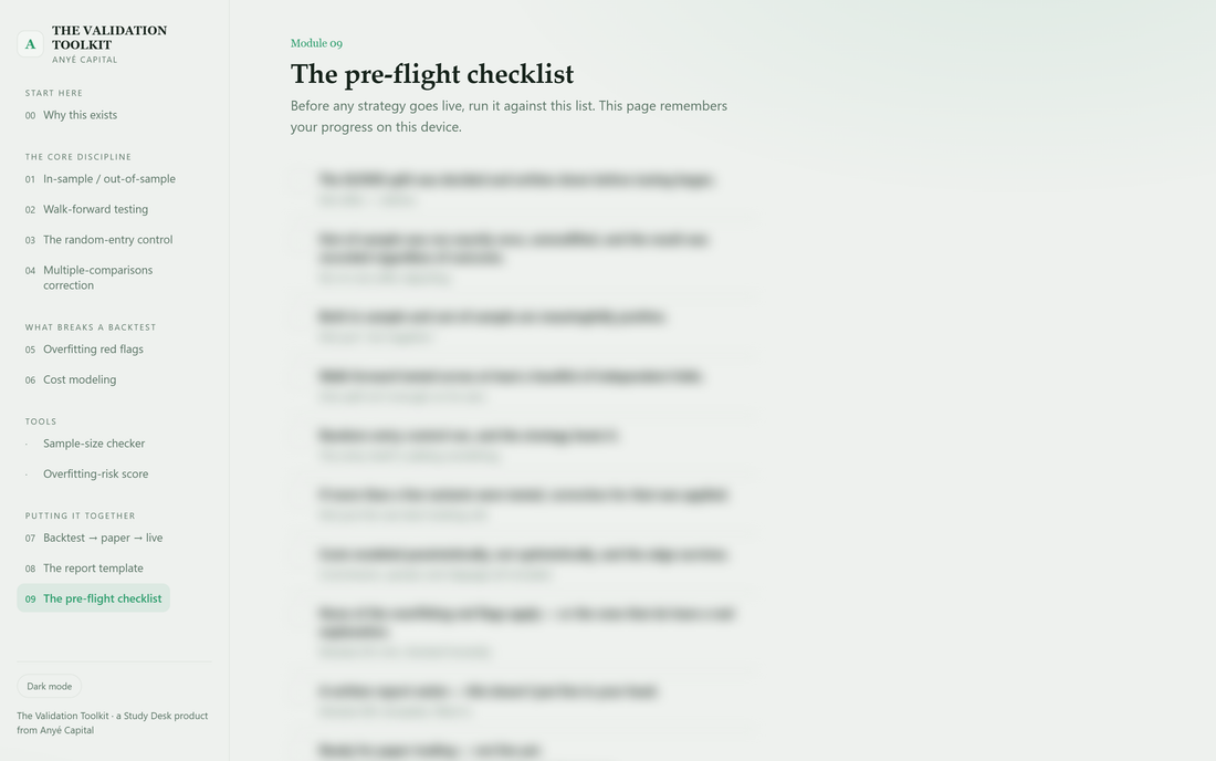 The Validation Toolkit